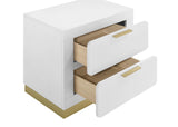 Caraway 2-Drawer Nightstand Bedside Table White 224772 [ETA: 5/8/2024] - Ella Furniture