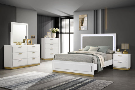 Caraway 2-Drawer Nightstand Bedside Table White 224772 [ETA: 5/8/2024] - Ella Furniture