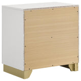 Caraway 2-Drawer Nightstand Bedside Table White 224772 [ETA: 5/8/2024] - Ella Furniture