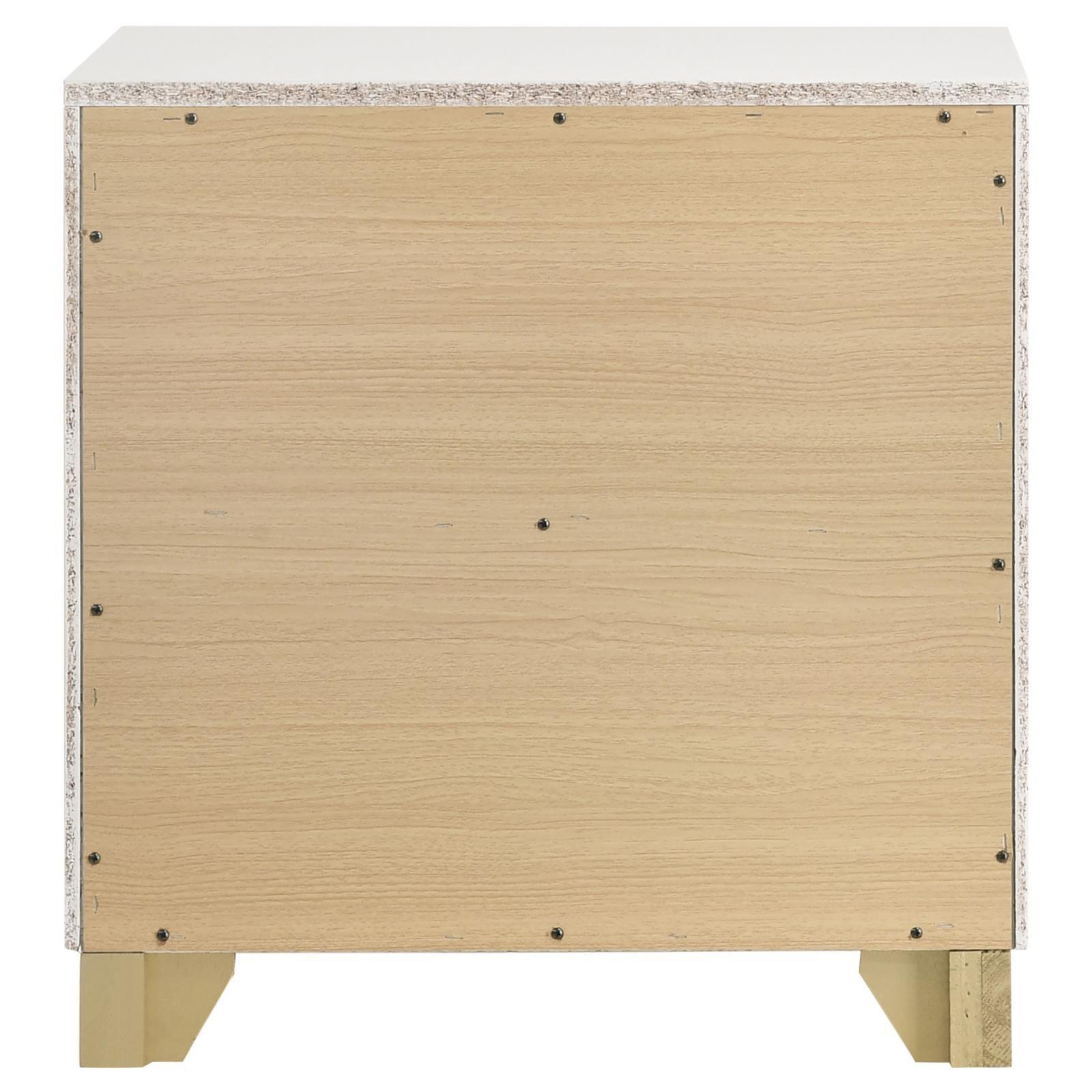 Caraway 2-Drawer Nightstand Bedside Table White 224772 [ETA: 5/8/2024] - Ella Furniture