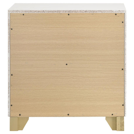 Caraway 2-Drawer Nightstand Bedside Table White 224772 [ETA: 5/8/2024] - Ella Furniture