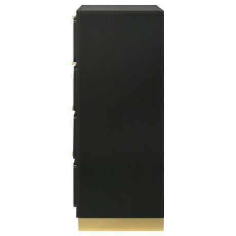 Caraway 4-Drawer Bedroom Chest Black 224785 [ETA: 5/8/2024] - Ella Furniture