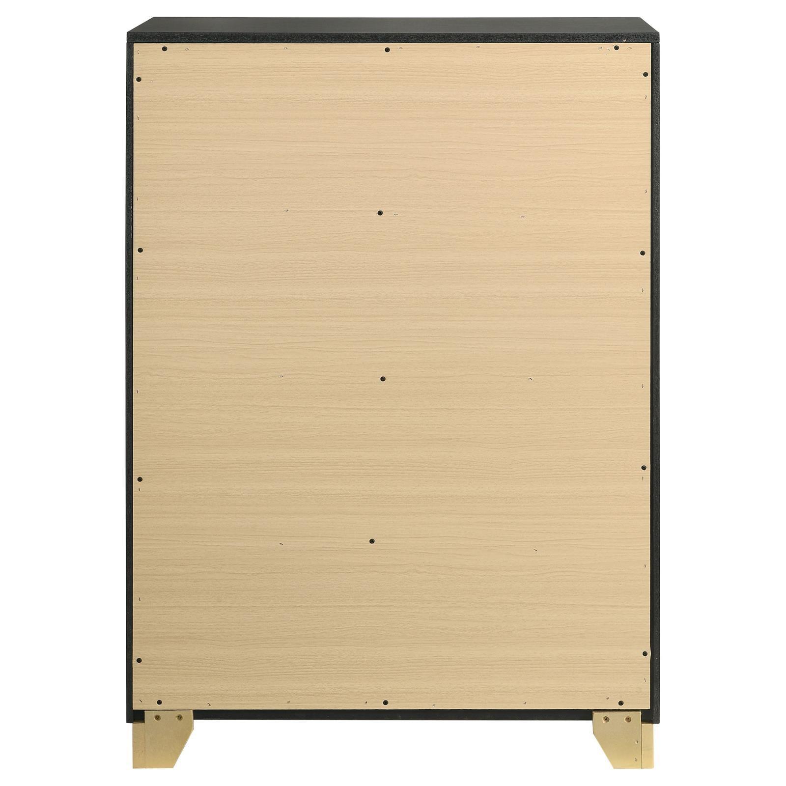 Caraway 4-Drawer Bedroom Chest Black 224785 [ETA: 5/8/2024] - Ella Furniture