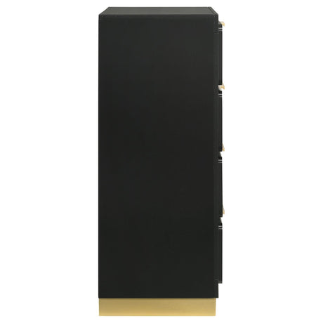 Caraway 4-Drawer Bedroom Chest Black 224785 [ETA: 5/8/2024] - Ella Furniture