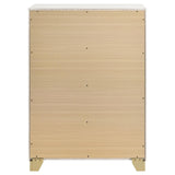 Caraway 4-Drawer Bedroom Chest White 224775 [ETA: 5/8/2024] - Ella Furniture
