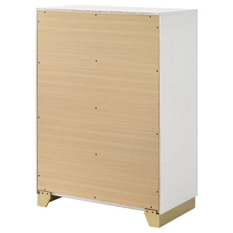 Caraway 4-Drawer Bedroom Chest White 224775 [ETA: 5/8/2024] - Ella Furniture