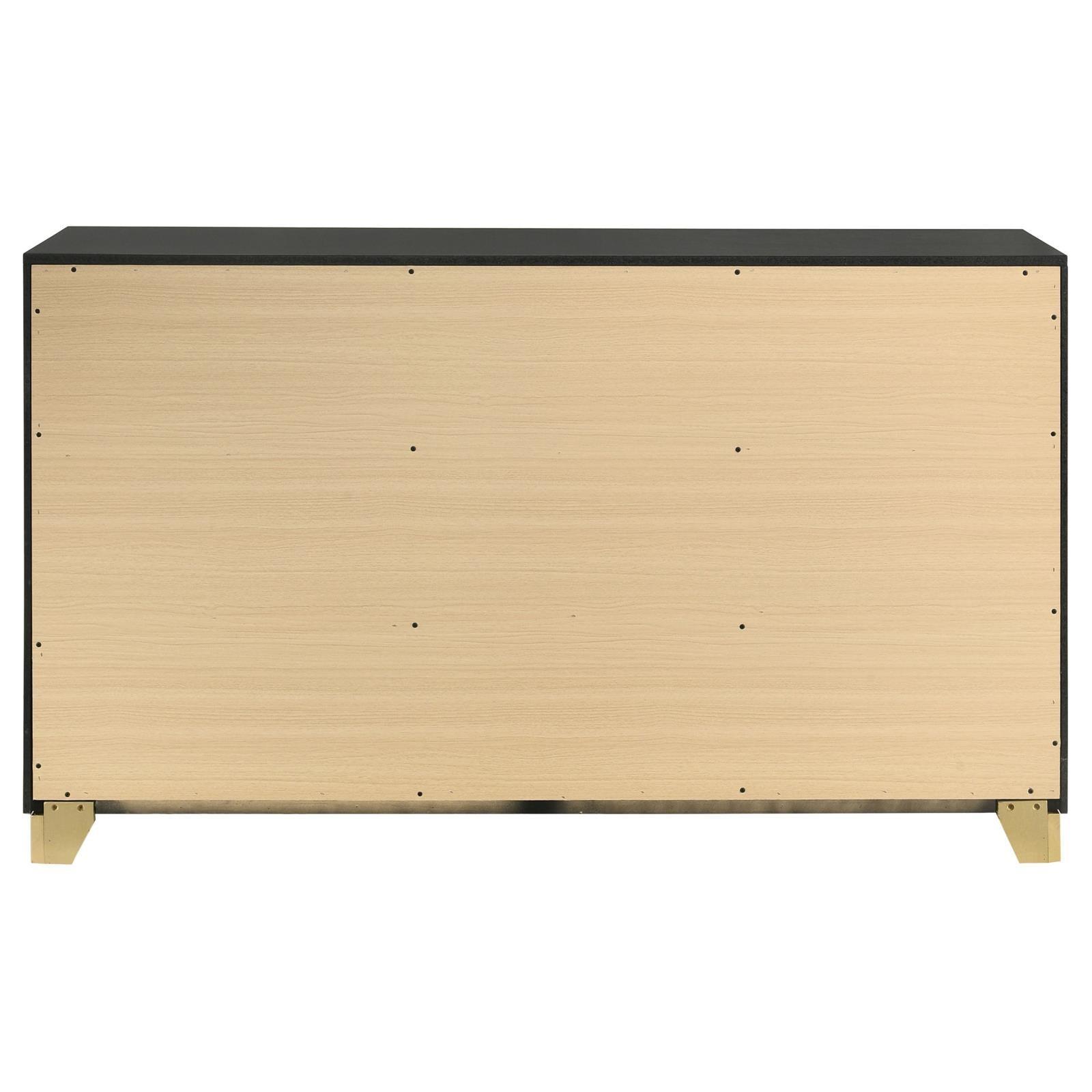 Caraway 6-Drawer Bedroom Dresser Black 224783 [ETA: 5/8/2024] - Ella Furniture