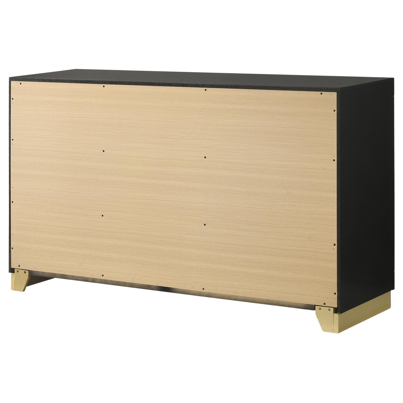 Caraway 6-Drawer Bedroom Dresser Black 224783 [ETA: 5/8/2024] - Ella Furniture