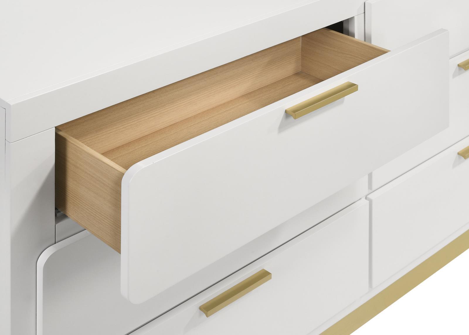 Caraway 6-Drawer Bedroom Dresser White 224773 [ETA: 5/8/2024] - Ella Furniture