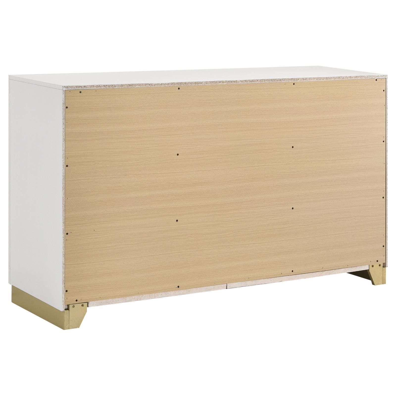 Caraway 6-Drawer Bedroom Dresser White 224773 [ETA: 5/8/2024] - Ella Furniture