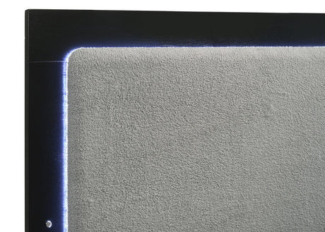 Caraway Eastern King Bed With LED Headboard Black And Grey 224781Ke [ETA: 5/8/2024] - Ella Furniture
