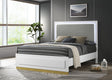 Caraway Eastern King Bed With LED Headboard White And Grey 224771Ke [ETA: 5/8/2024] - Ella Furniture