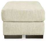 Caretti Parchment Chair And Ottoman - Ella Furniture