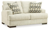 Caretti Parchment Sofa And Loveseat - Ella Furniture