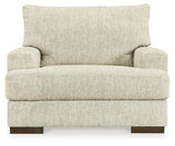 Caretti Parchment Sofa, Loveseat, Chair And Ottoman - Ella Furniture