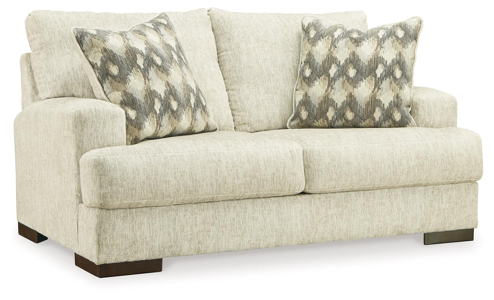 Caretti Parchment Sofa, Loveseat, Chair And Ottoman - Ella Furniture