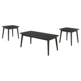 Carey 3-Piece Occasional Set With Coffee And End Tables Black 708490 - Ella Furniture