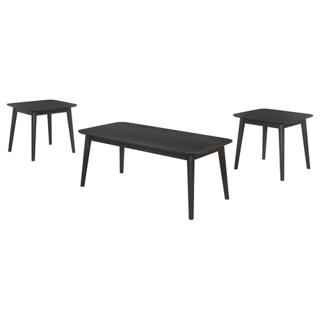 Carey 3-Piece Occasional Set With Coffee And End Tables Black 708490 - Ella Furniture