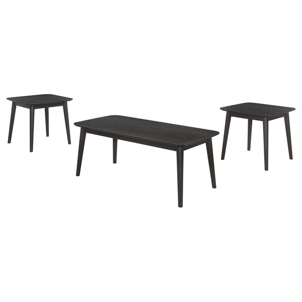 Carey 3-Piece Occasional Set With Coffee And End Tables Black 708490 - Ella Furniture