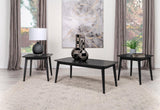 Carey 3-Piece Occasional Set With Coffee And End Tables Black 708490 - Ella Furniture