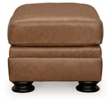 Carianna Caramel Chair And Ottoman - Ella Furniture