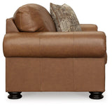 Carianna Caramel Sofa, Loveseat, Chair And Ottoman - Ella Furniture