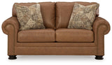 Carianna Caramel Sofa, Loveseat, Chair And Ottoman - Ella Furniture