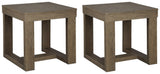 Cariton Gray 2 End Tables - Ella Furniture
