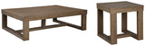 Cariton Gray Coffee Table With 1 End Table - Ella Furniture
