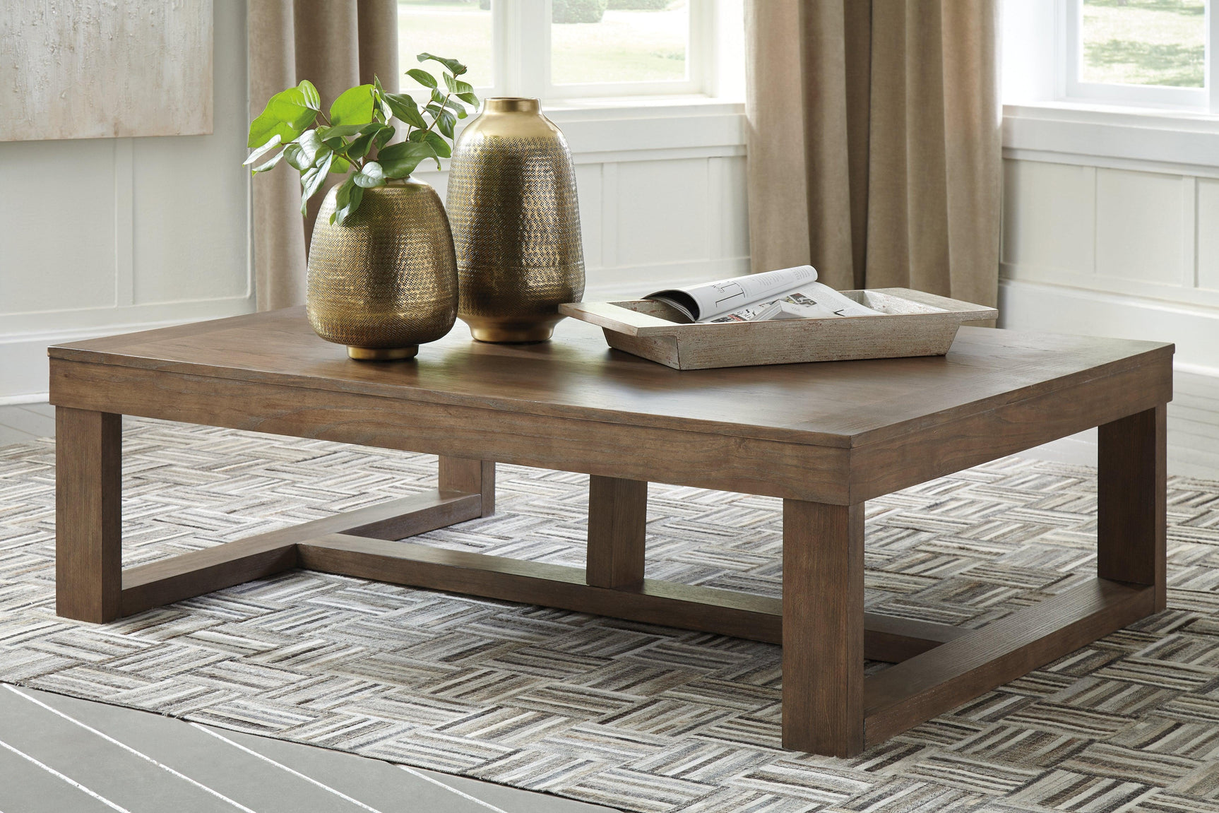Cariton Gray Coffee Table With 1 End Table - Ella Furniture
