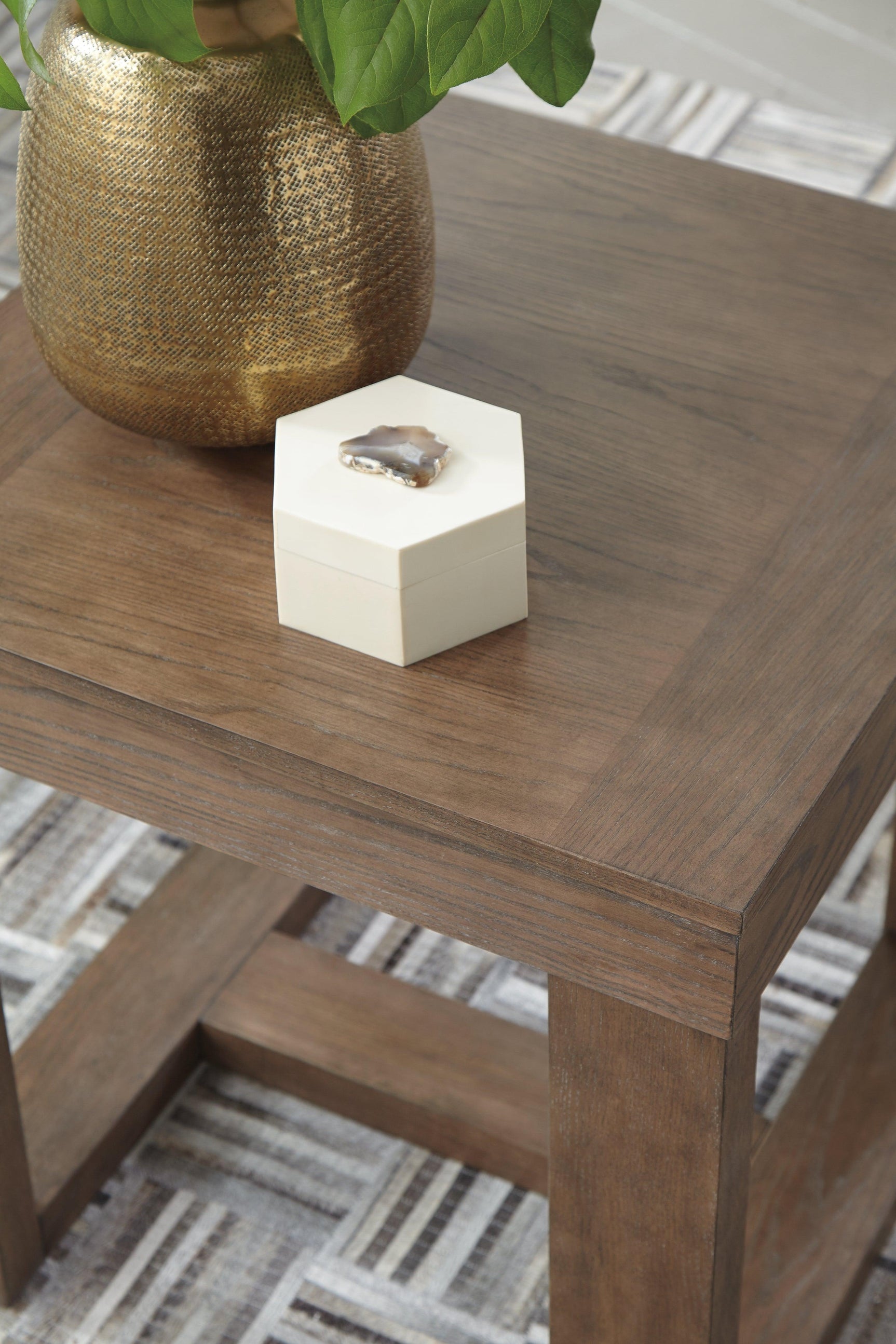 Cariton Gray Coffee Table With 1 End Table - Ella Furniture