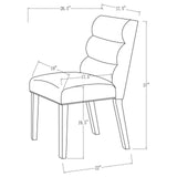 Carla Upholstered Dining Side Chair Stone (Set Of 2) 106683 - Ella Furniture