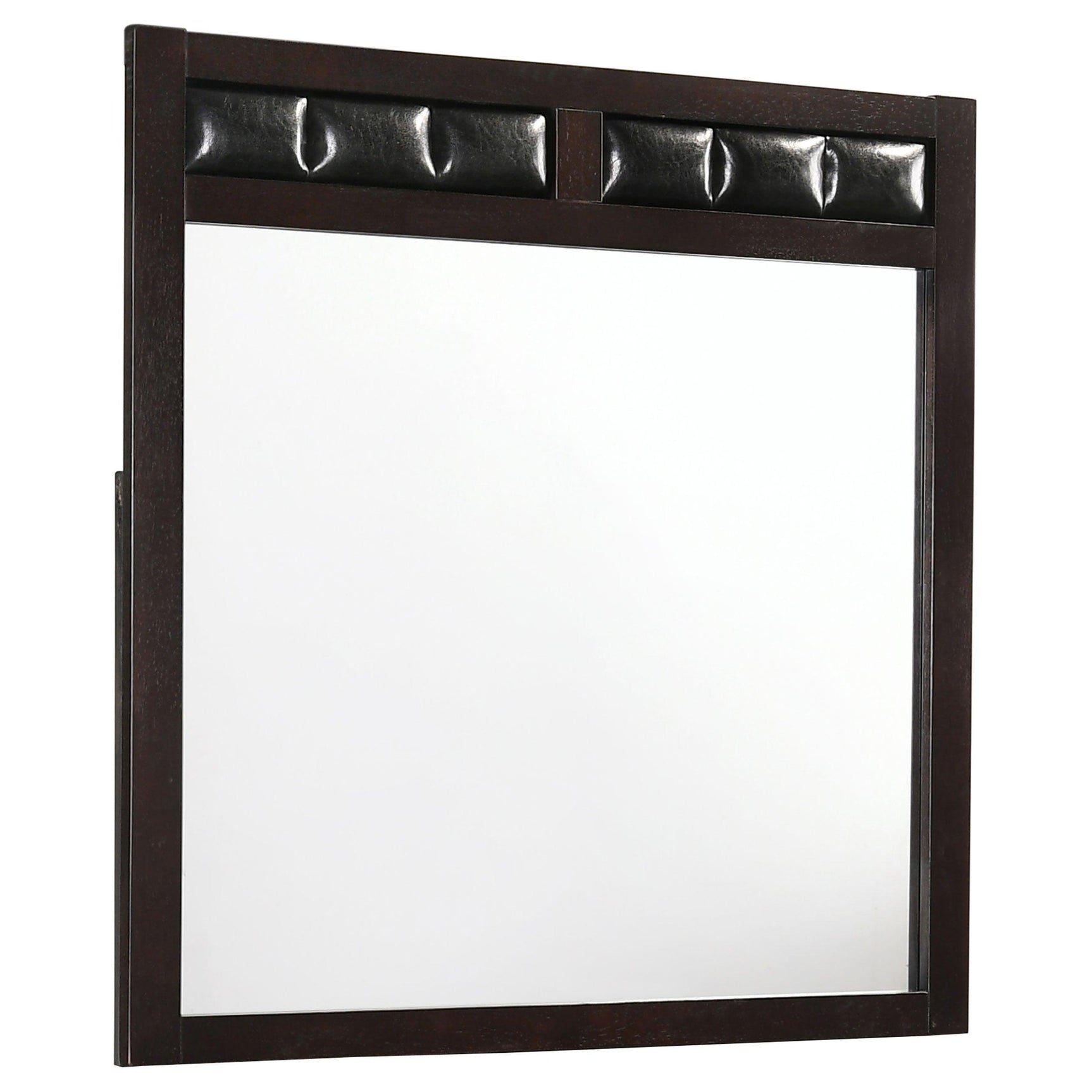 Carlton Cappuccino And Black Upholstered Panel Bedroom Set - Ella Furniture