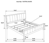 Carlton Cappuccino And Black Upholstered Panel Bedroom Set - Ella Furniture