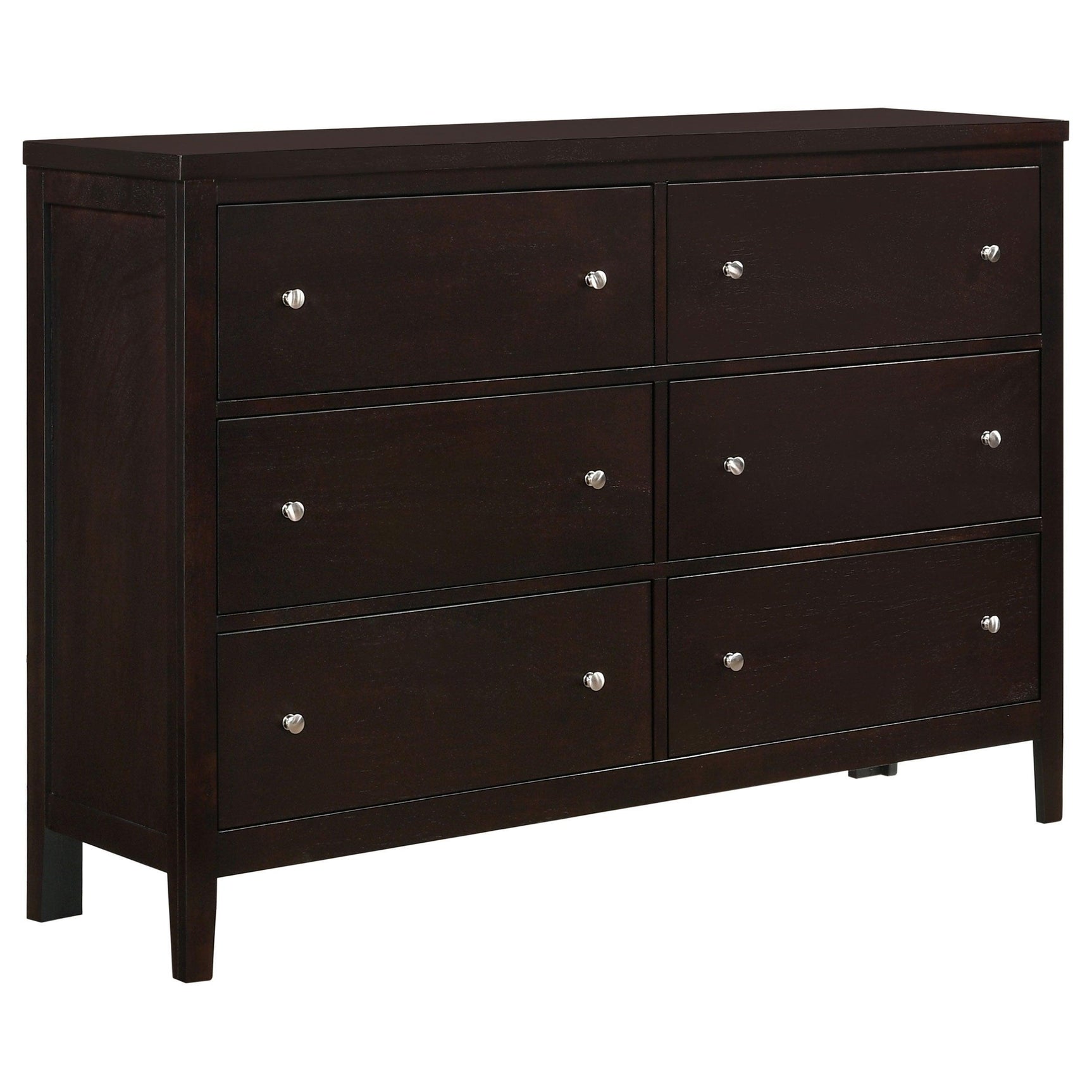 Carlton Cappuccino And Black Upholstered Panel Bedroom Set - Ella Furniture