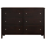 Carlton Cappuccino And Black Upholstered Panel Bedroom Set - Ella Furniture