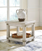 Carynhurst White Wash Gray 2 End Tables - Ella Furniture