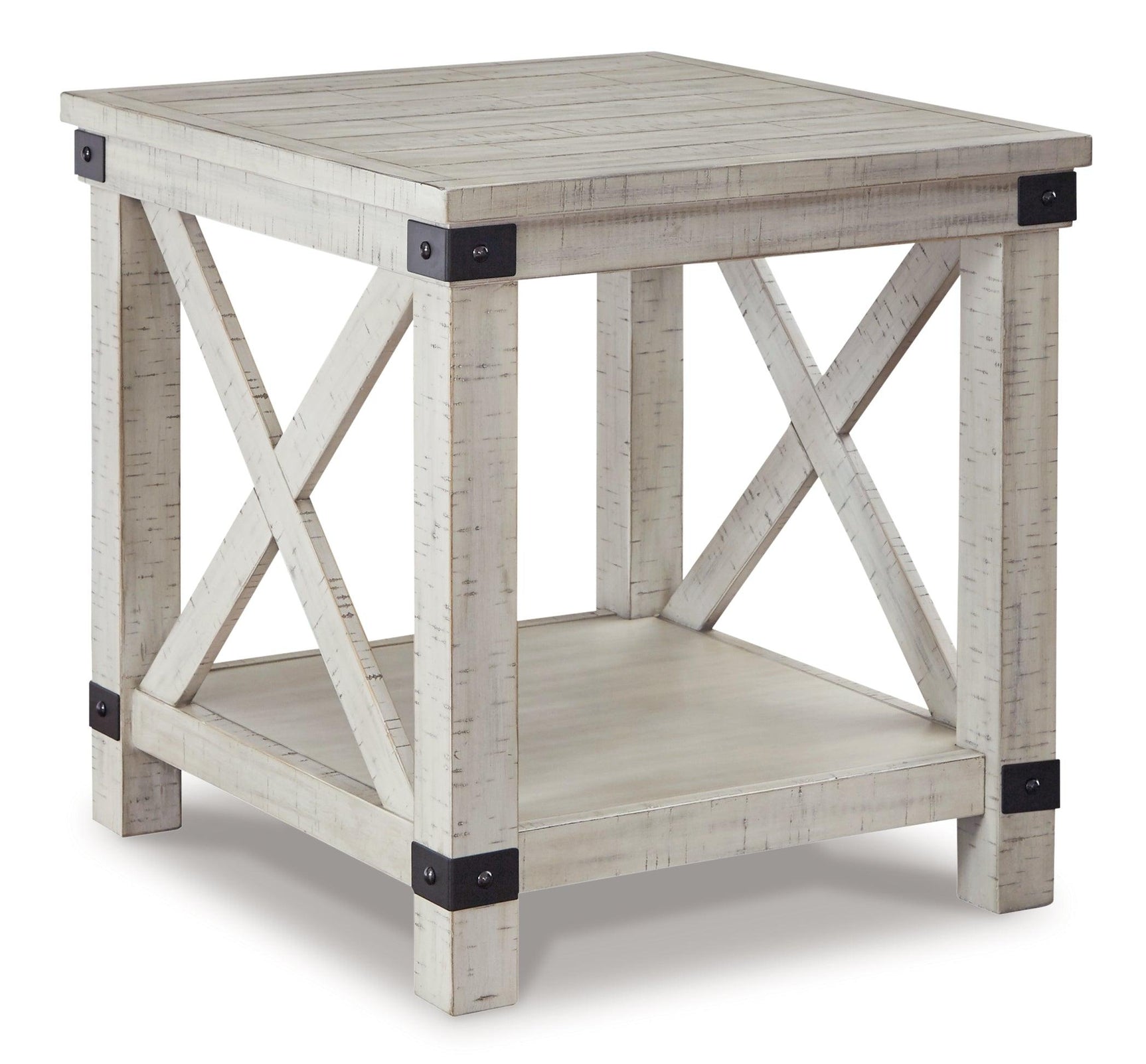 Carynhurst Whitewash 2 End Tables - Ella Furniture