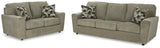Cascilla Pewter Sofa And Loveseat - Ella Furniture