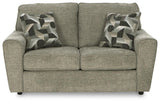 Cascilla Pewter Sofa And Loveseat - Ella Furniture