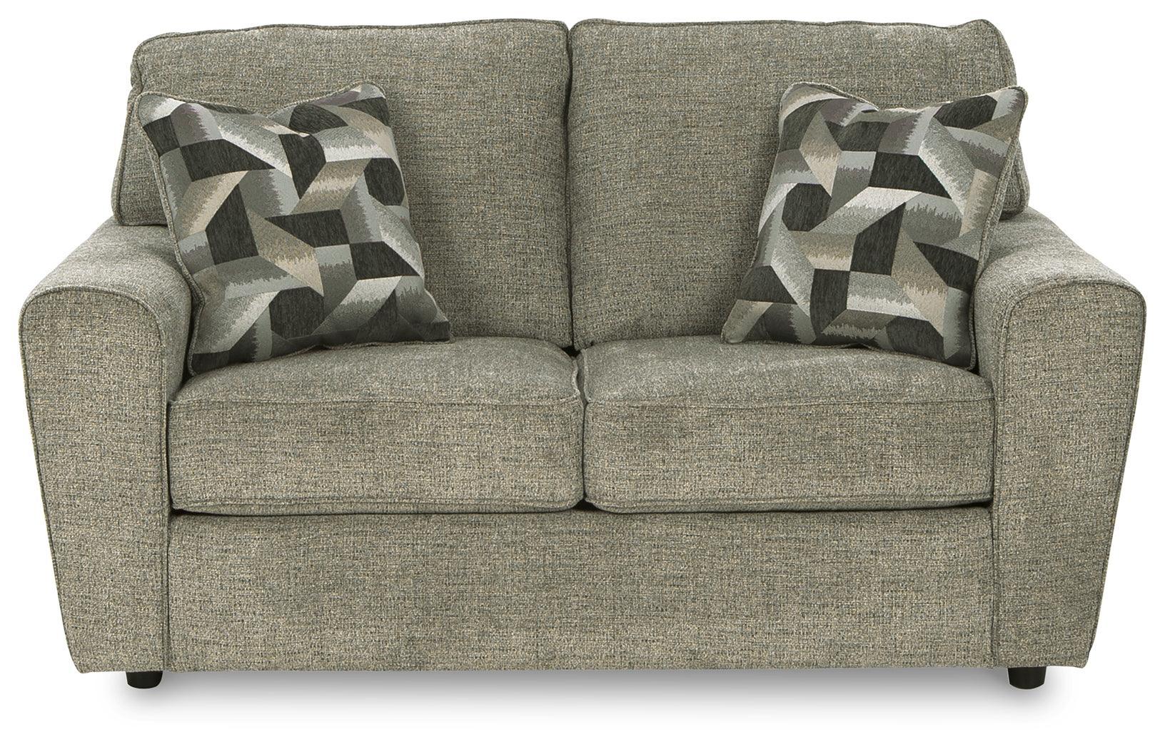 Cascilla Pewter Sofa And Loveseat - Ella Furniture