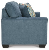 Cashton Blue Sofa And Loveseat - Ella Furniture