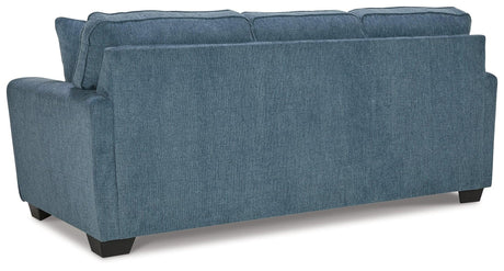 Cashton Blue Sofa, Loveseat, Chair And Ottoman - Ella Furniture
