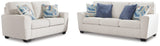 Cashton Snow Sofa And Loveseat - Ella Furniture