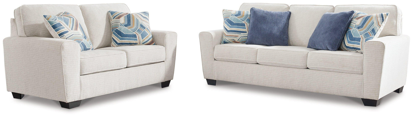 Cashton Snow Sofa And Loveseat - Ella Furniture
