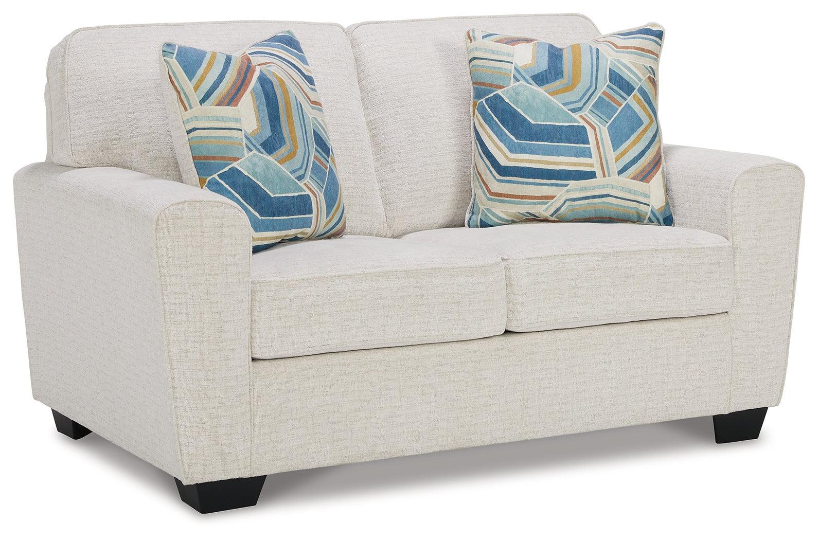 Cashton Snow Sofa And Loveseat - Ella Furniture