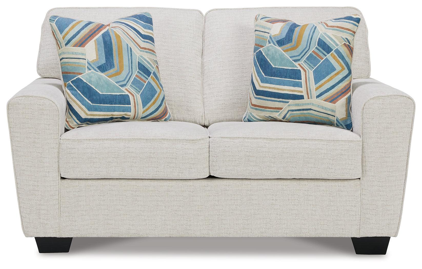 Cashton Snow Sofa And Loveseat - Ella Furniture