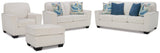 Cashton Snow Sofa, Loveseat, Chair And Ottoman - Ella Furniture