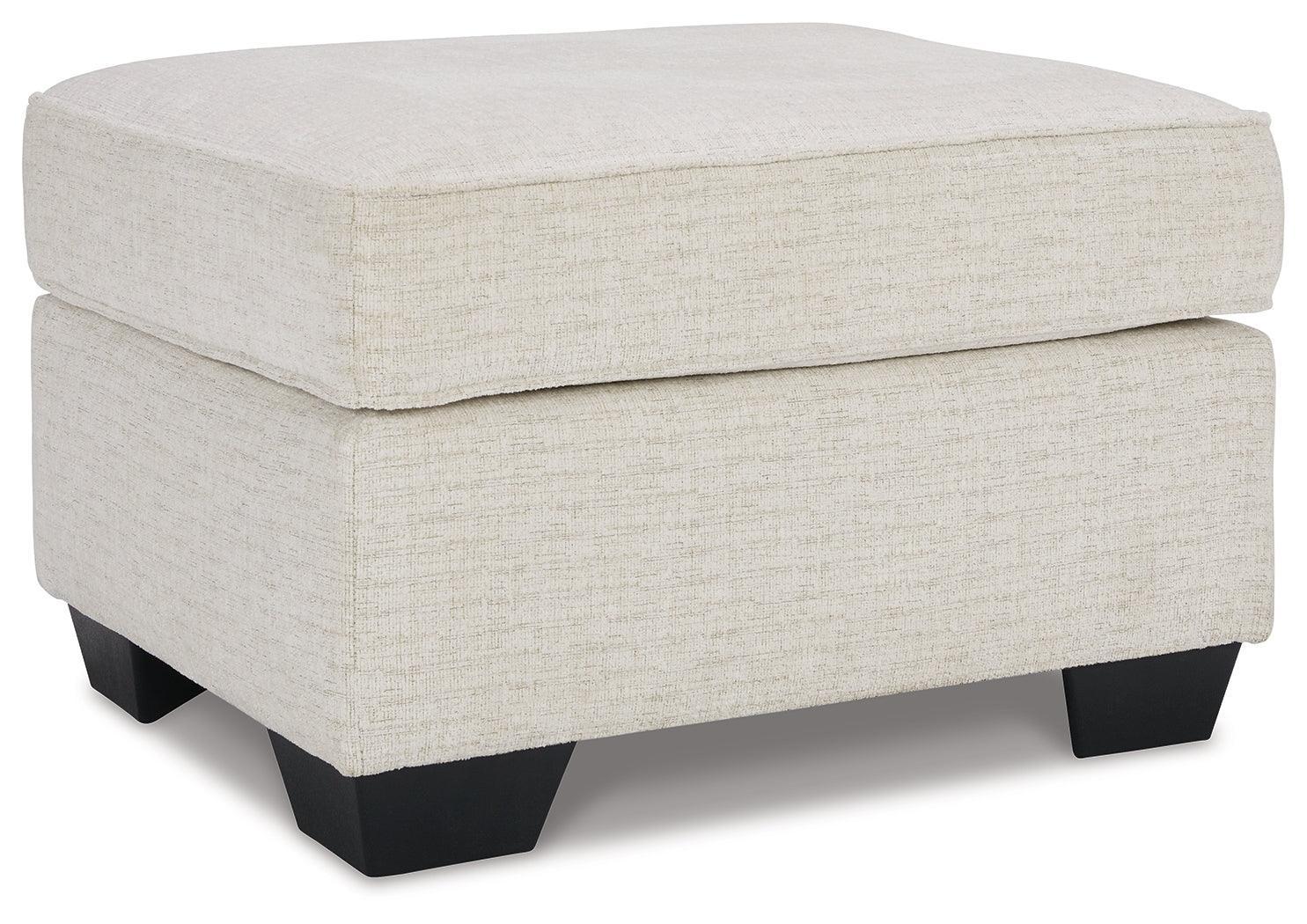Cashton Snow Sofa, Loveseat, Chair And Ottoman - Ella Furniture