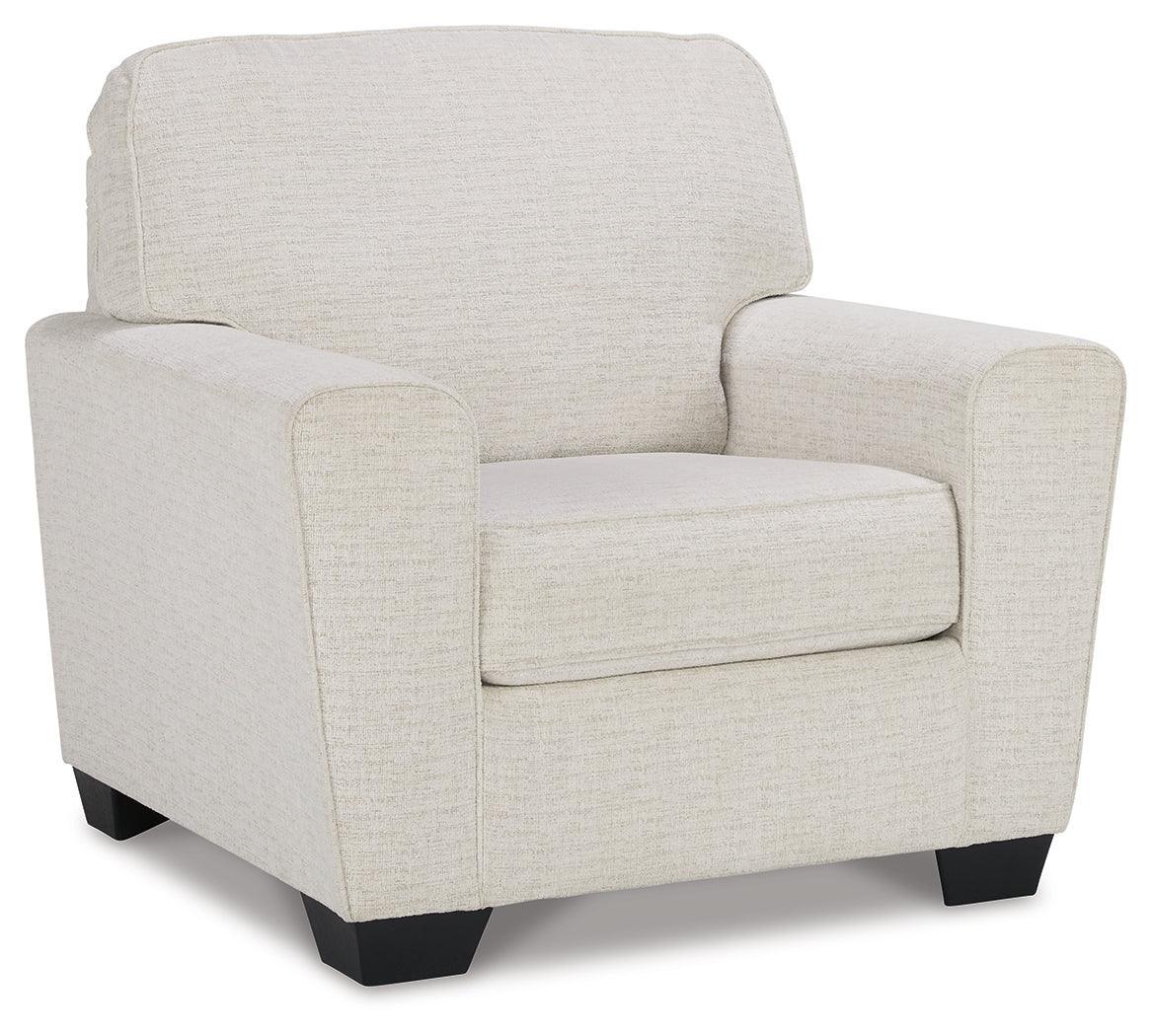 Cashton Snow Sofa, Loveseat, Chair And Ottoman - Ella Furniture